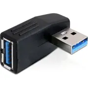 Delock Adapter Usb 3.0 male-female angled 90Deg horizontal  65341 4043619653416