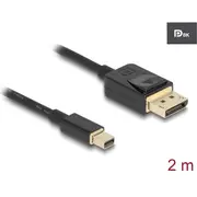 Delock Mini Displayport to cable 8K 60 Hz 2 m Dp certified  84928 4043619849284