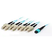 Equip 25557807 Infiniband un optiskās ScaronĶiedras kabelis 20 m Mtp 4X Sc Tirkīzzils  4015867192733 Wlononwcroutd