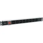 Equip 333310 energosadales vienība, Pdu 8 Maiņstrāvas izvade -S 1U Melns  4015867223086