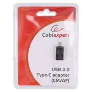 Gembird Type C Male - Usb Female Black  A-Usb2-Cmaf-01 8716309093460 Kbagemada0015