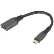 Gembird Usb Type-C Male - Type-A Female Space Grey  A-Usb3C-Otgaf-01 8716309121392