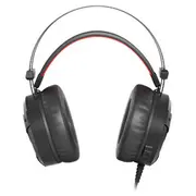 Natec Genesis Neon 360 Spēļu Austiņas Datoram Ar Mikrofonu / Led Vibration Melnas-Sarkanas  Nsg-1107 5901969410648