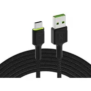 Green Cell Usb Male - Type-C Fast Charging with Led Diode 2M  Kabgc13 5903317229780
