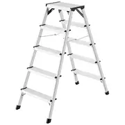 Kāpnes divpusējās D60 Standardline / alumīnija 2X5 pakāpieni  038655007 4007126865519