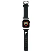 Karl Lagerfeld Pasek Klawlslcnk Apple Watch 42 44 45 49Mm czarny black strap 3D Rubber Choupette Head  3666339190125 39269097