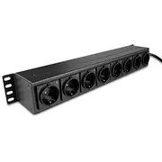 Lindy 73025 power distribution unit Pdu 8 Ac outlets 1.5U Black  100324801 4002888730259 Wlononwcrpucx