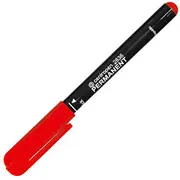 Marķieris, permanentais, apaļš, Ø2Mm, sarkans 6 2836 0004 Centropen  8595013601655