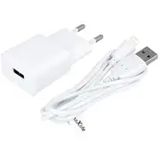Maxlife Mxtc-01 tīkla lādētājs  5W Usb-A Lightning vads komplektā balts Oem001529 5900495758484 85044030