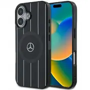 Mercedes Double Layer Crossed Lines Magsafe Aizsargapvalks Priekš Apple iPhone 16  Mehmp16S23Hrsk 3666339326647