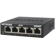 Netgear Gs305 Unmanaged L2 Gigabit Ethernet 10/100/1000 Black  Gs305-300Pes 606449140095 Swtngenie0024