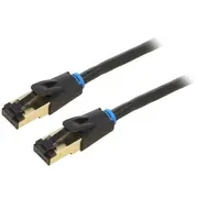 Patch Cable Cat.8 Sftp/10M Black Ikabl Vention  6922794742864