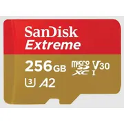 Sandisk Extreme microSDXC 256 Gb 190 130 Mb s Uhs-I U3 memory card Sdsqxav-256G-Gn6Ma  619659188504 Pamsadsdg0338