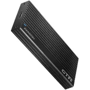 Superfast external Axagon Eem2-Gtr Thin Rib box with Usb 3.2 Gen 2 interface is designed for Nvme Pci-Express M.2 Ssd disks. The double-sided Usb-C connector on the together supplied - cable enables a reliable connection t 