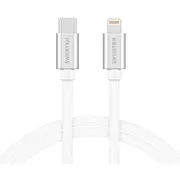 Swissten Textile Universāls Quick Charge 3.1 Usb-C uz Lightning Datu un Uzlādes Kabelis 2M  71529202 8595217476394