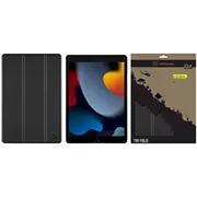 Tactical Book Tri Fold Case for iPad 10.2 2019 2020 2021 Black  2451297 8596311107382 39269097