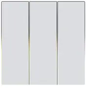 Touch Zigbee Light Switch Avatto Ts60-Eu-W3 Triple Tuya White.  Zts60-Eu-W3 6976037362272 079542