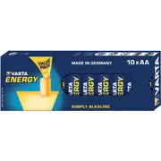 Varta Batterie Energy Aa  Lr6 10St. 04106229410 4008496635023