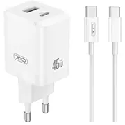 Xo wall charger Ce36 Pd 45W 1X Usb-C Usb white  cable - Gsm192953 6975837583764 85044030