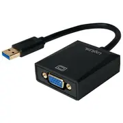 Adapter Usb 2.0,Usb 3.0 D-Sub 15Pin Hd socket,USB A plug  Ua0231