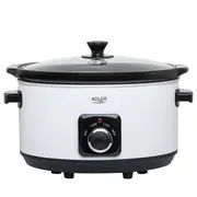 Adler  Slow Cooker Ad 6413W 290 W 5.8 L Number of programs 3 White 6413 white 5905575901354