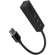 Axagon Hma-Cr3A 3X Usb-A  Sd/Microsd, Usb3.2 Gen 1 hub, metal, 20Cm cable