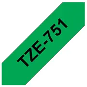 Brother Tze751 tape black/green 24Mm 8M  4977766692434