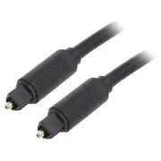 Cable Toslink plug,both sides 2M Plating gold-plated black  Baebh
