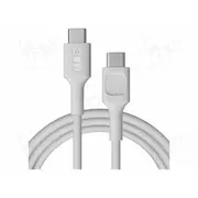 Cable Usb 2.0 C plug,both sides 2M white Pvc 480Mbps  Gc-Kabgc100Pf200Sw Kabgc100Pf200Sw