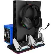 Canyon Cs-5 - multifiuctional stand for Ps5 with cooling charging 2 x gamepad black  Cnd-Csps5B 5291485014780