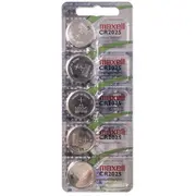 Cr2025 baterijas 3V Maxell litija iepakojumā 5 gb.  Bat2025.Mx5 4902580131265