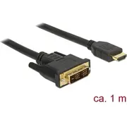 Delock Hdmi to Dvi 181 cable bidirectional 1 m  85582 4043619855827