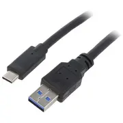 Gembird datu pārraides un uzlādes vads  Usb-A uz Usb-C 1.8M melns Ccp-Usb3-Amcm-6 8716309086493 85044030