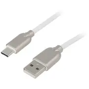 Gembird datu pārraides un uzlādes vads  Usb-A uz Usb-C 2M balts Cc-Usb2R-Amcm-2M-W 8716309107938 85044030