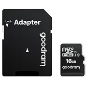 Goodram 16Gb Micro Sdhc U1-I Class 10 Atmiņas Karte ar Adapteri  M1Aa-0160R12 5908267930137 Sfgodmdg16M1Aa1