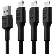 Green Cell Gc Ray Cable Set 3X Usb - Lightning with the Led Diode Fast Charging 1.2M  Kabgcset05 5907813963919
