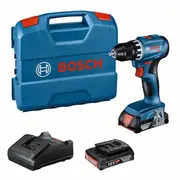 Gsr 18V-45 2X 2.0Ah, Gal 18V-20, L-Case Bosch Akumulatora urbjmašīna-skrūvgriezis 06019K3202  4059952605630