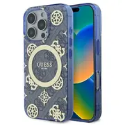 Guess Iml Peony On 4G Background Magsafe Aizsargapvalks Priekš Apple iPhone 16 Pro  Guhmp16Lh4Pyeeb 3666339300227