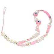 Guess Phone Strap Beads Shell Pink  Gustshpp 3666339048297