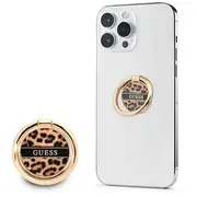 Guess Ring stand Gurshcleow brązowy  brown Leopard 3666339050474