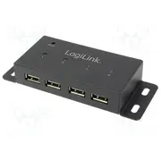 Hub Usb Dc,Usb A socket x4 2.0 mounted on desktop,PnP  Ua0141A
