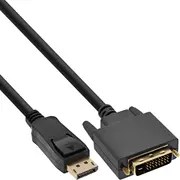 Inline - Videokabel Displayport M bis Dvi-D 1,5M 1080P-Unterstützung Schwarz 17114  4043718269488 5865026000