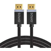Kabelis Savio Displayport Male - 3M Black  Savkabelcl-176 5901986048220 Aksaovdmsacl176