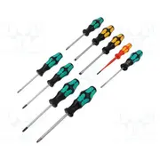 Screwdriver universal-set Phillips,Slot,Torx 9Pcs.  Wera.05051012001 05051012001