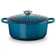 Le Creuset Čuguna katls apaļš Oslash24Cm / 4,2L zils  02729468 0024147294689