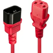 Lindy Iec Extension Cable, Red, 2M  30478 4002888304788 203266