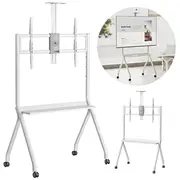 Maclean Tv stand / cart, camera shelf, on casters, 55-100, max load 120Kg/10Kg max. Vesa 900X600, white, Mc-114 W  5902211139942 Wlononwcroyfz