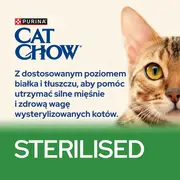 Purina Cat Chow Sterilised cats dry food 1.5 kg Adult Chicken  Dlzpuiksk0030 7613032233396