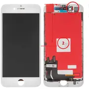 Riff Analogs Tianma Lcd Displejs  Skarienjūtīgais ekrāna elements priekš iPhone 7 4.7Inch Pilns modulis A kvalitāte White Lcd-Tian-Iph7-Aaa-White 4752219003124