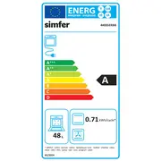Simfer  Cooker 4403Serbb Hob type Gas Oven Electric White Width 50 cm Electronic ignition Depth 55 48 L 8699272096235